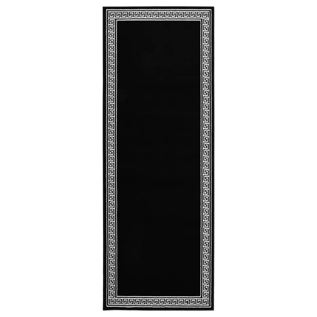 Tæppeløber 100x250 cm med motiv BCF sort