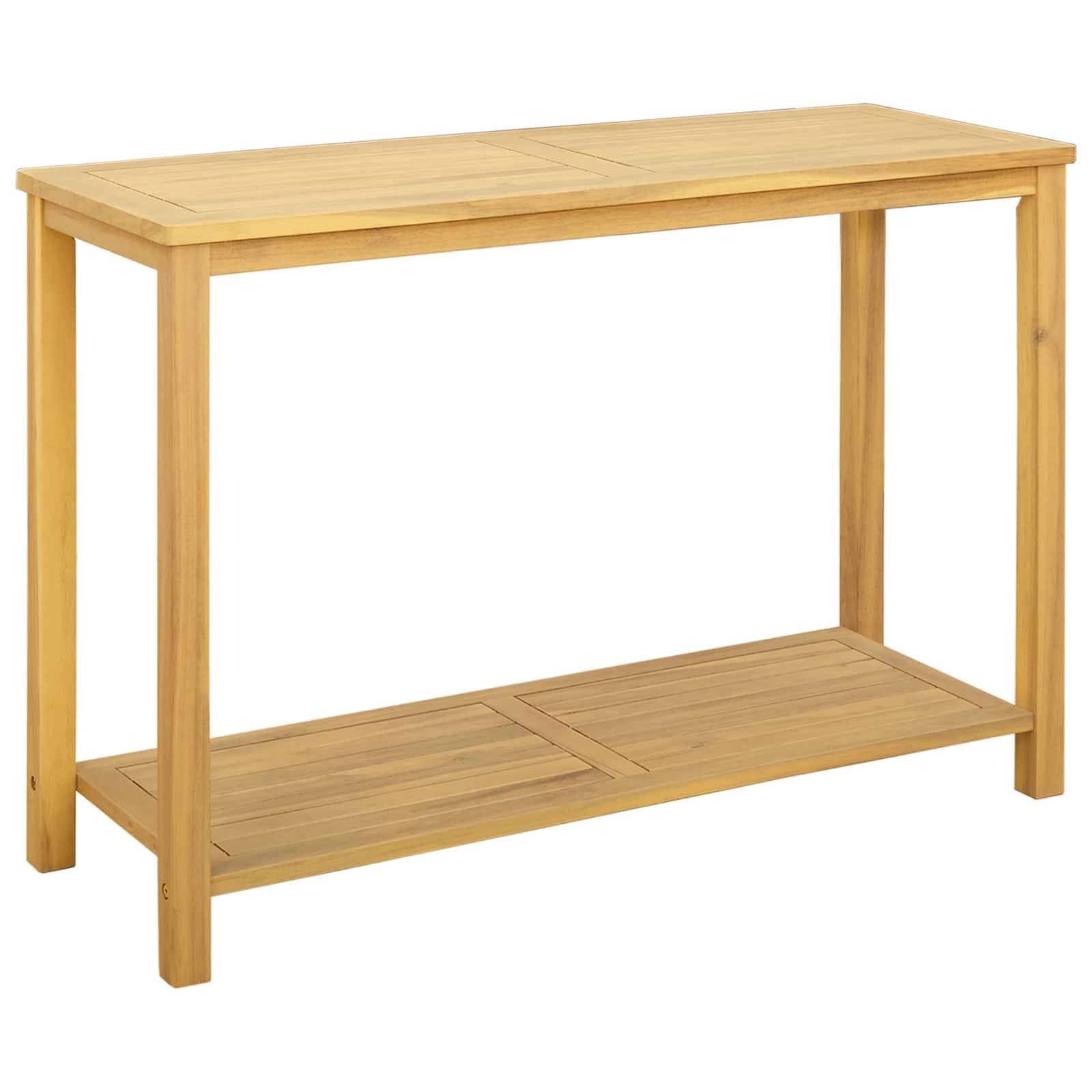 Have Konsol Bord Lys akacie 110 x 40 x 75 cm Massivt Akacietræ billede