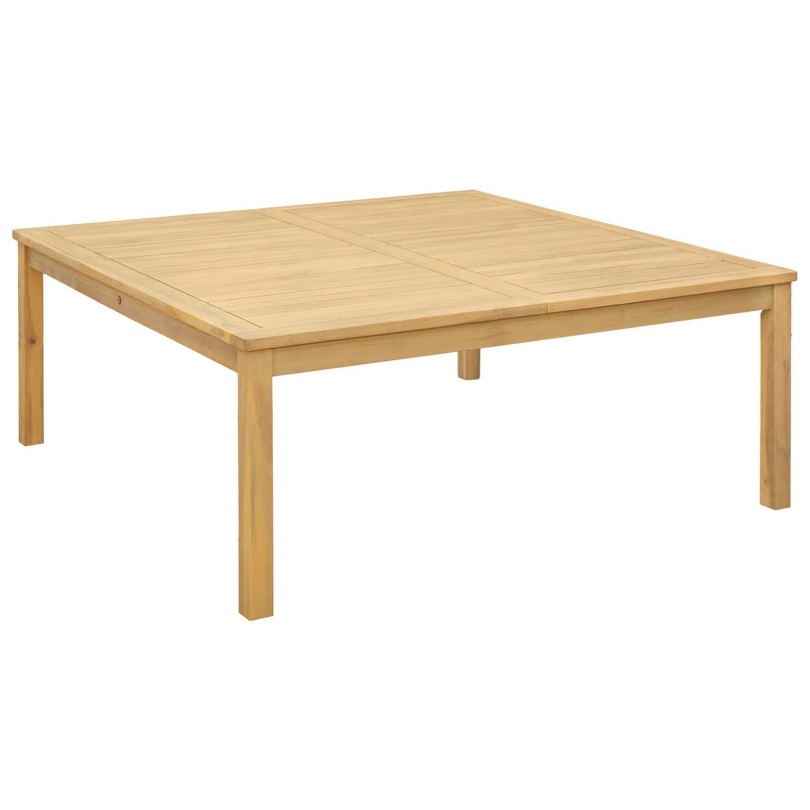 Sofabord Lys akacie 110 x 110 x 45 cm Massivt Akacietræ billede