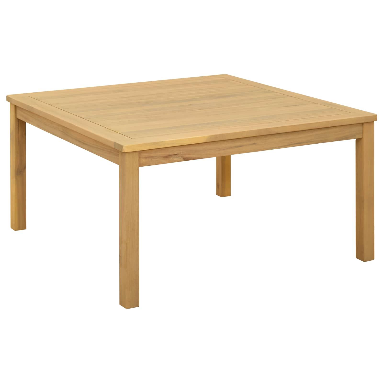 Sofabord Lys akacie 85 x 85 x 45 cm Massivt Akacietræ billede