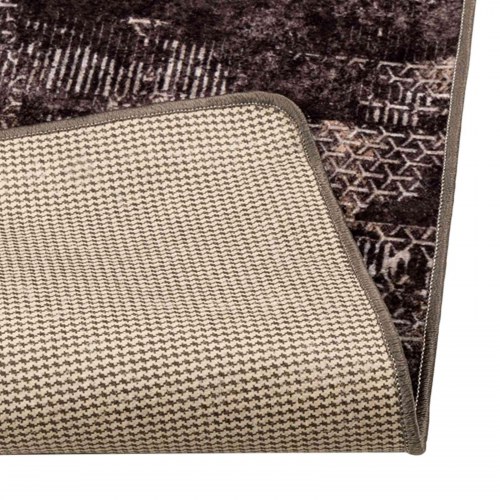Løber tæppe MARSA - sort 100 x 400 cm, polyester med skridsikker PVC