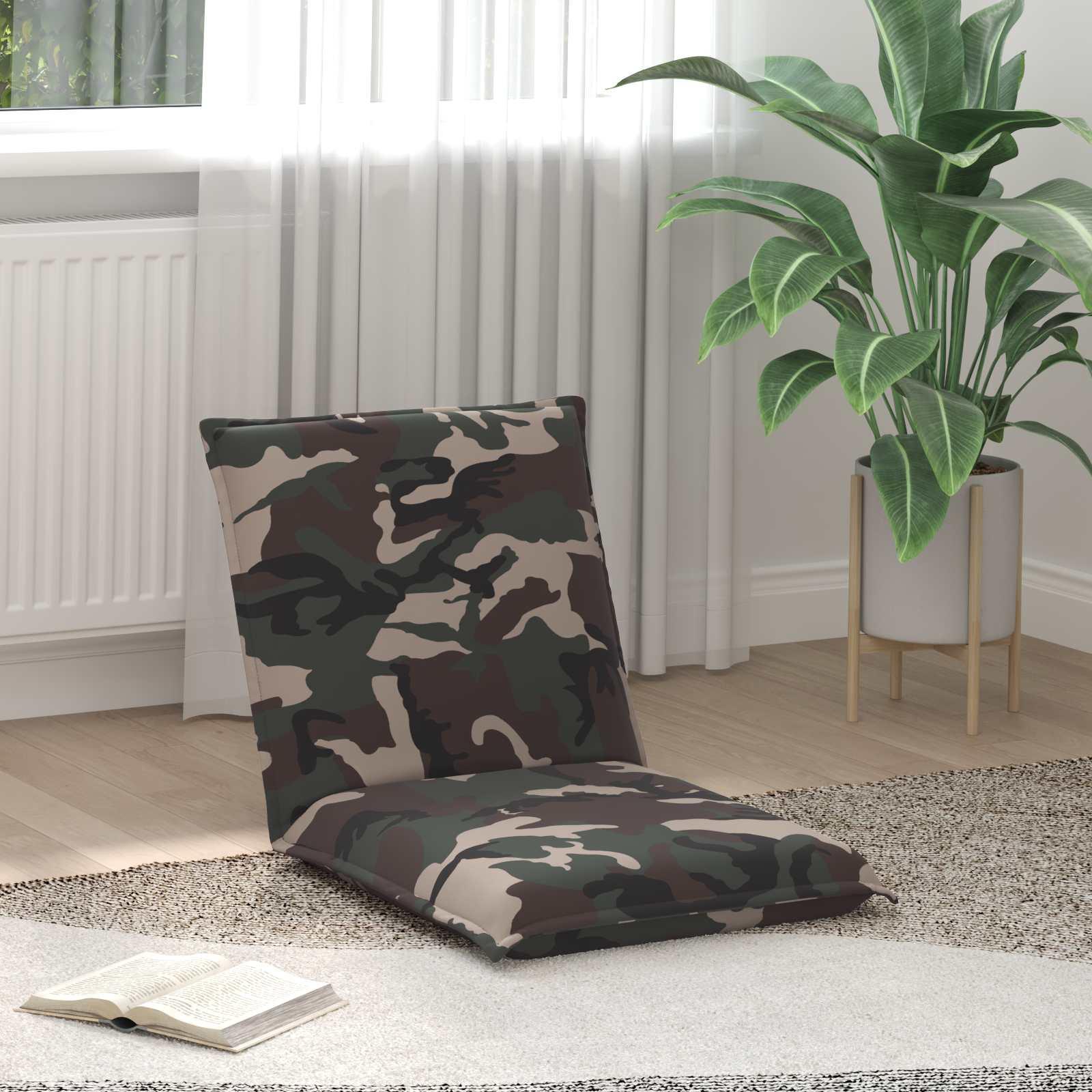 Gulvstol Army Grøn 54 x 64 x 59 cm Stof billede