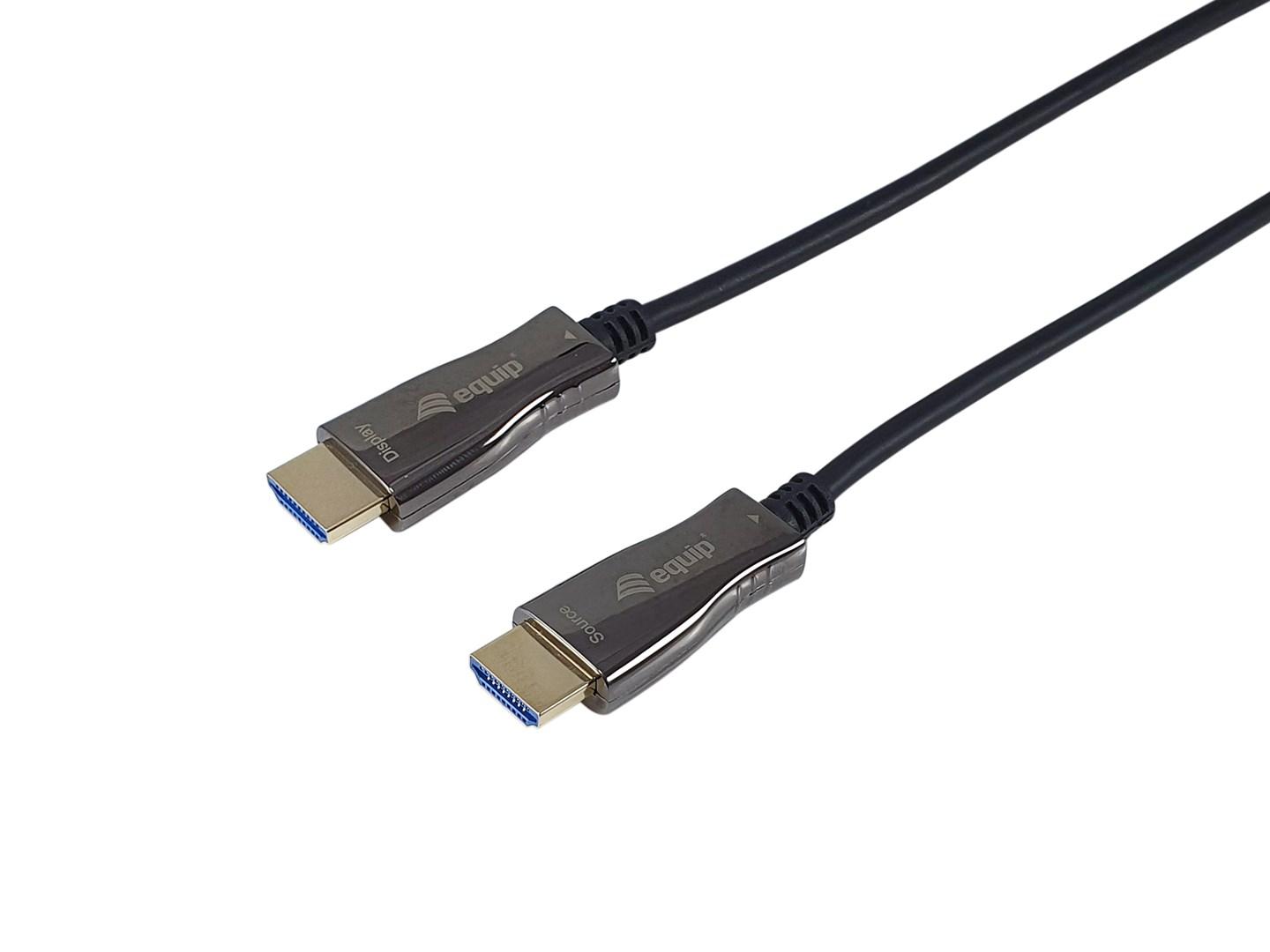 Equip HDMI 2.0 aktivt optisk kabel AM/AM – 100 m billede