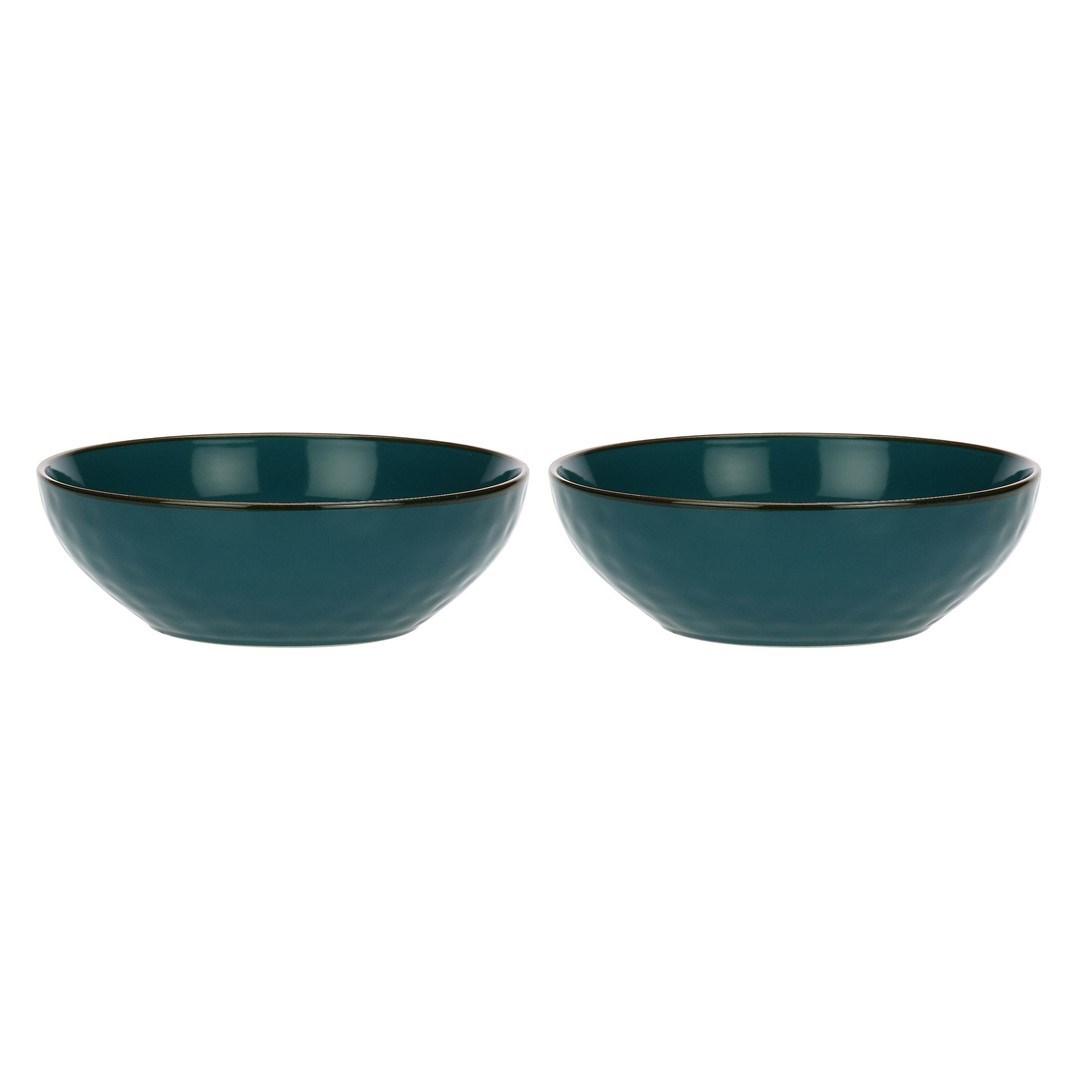Rose&Tulipani Concerto Ottanio salatskåle 26 cm - sæt á 2, blågrøn billede