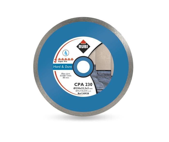 RUBI CPA diamantskive til hårde materialer 250 × 25,4 mm - Superpro billede