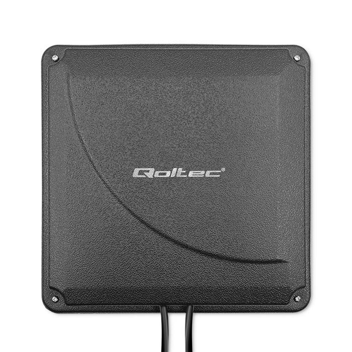 Qoltec 4G LTE Dual MIMO boosterantenne – 35 dBi, 50 W, 2× SMA han billede