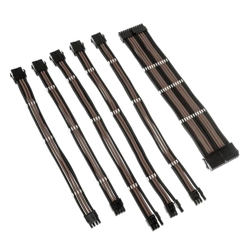 Kolink Core Adept flettet forlænger-kabelkit - sort/gunmetal billede