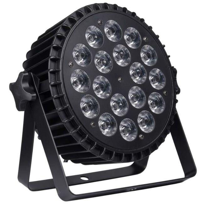 Light4Me ALU Quad Par 18x6W RGBW – LED studielys/scene spotlight billede