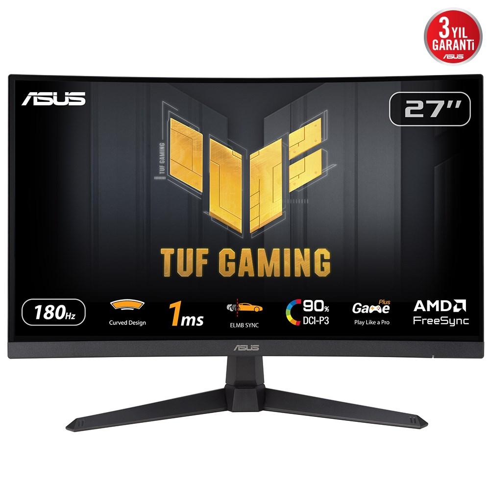 ASUS TUF Gaming VG27VQ3B 27" buet gaming-skærm - Full HD, 180 Hz, 1 ms