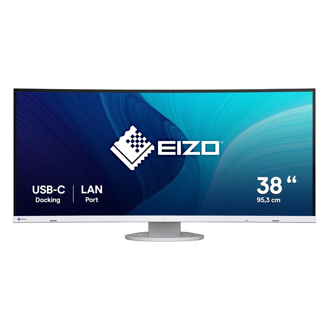 EIZO FlexScan EV3895-WT 38" buet ultrabred skærm - 3840 × 1600, USB-C docking, hvid