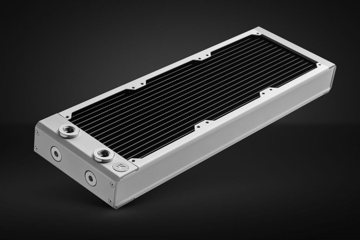 EK Water Blocks radiator til vandkøling – hvid, 130 × 405 × 44 mm billede