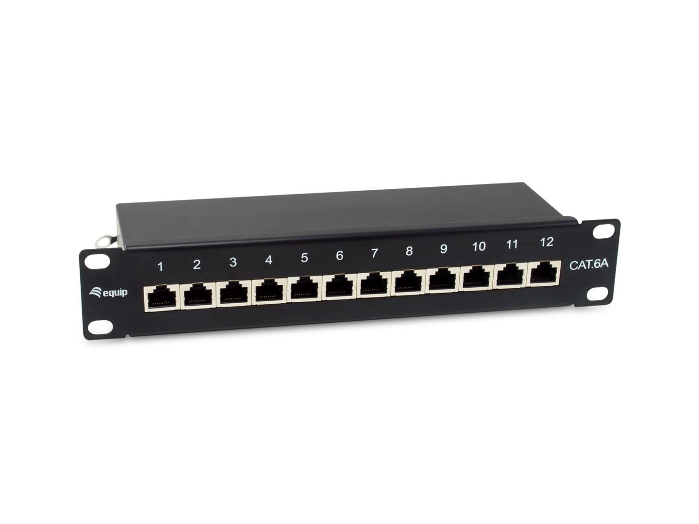 Equip 326623 patchpanel 1U - 12-port Cat6a RJ-45 billede
