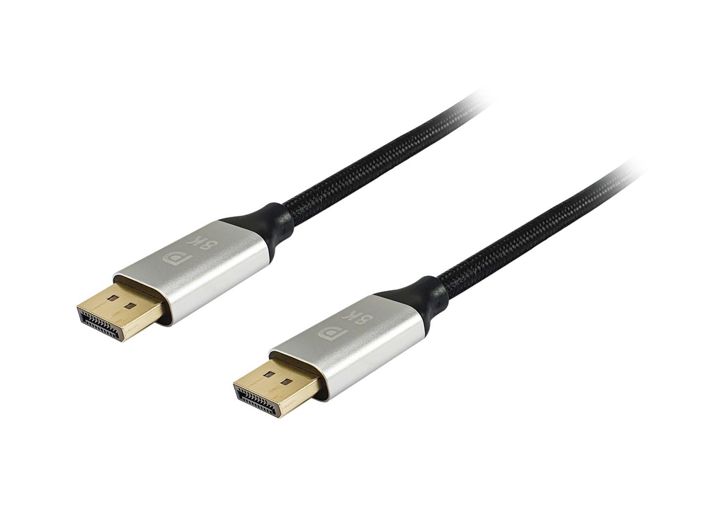 EQUIP DisplayPort 1.4 premium-kabel 10 m – 8K/60 Hz billede