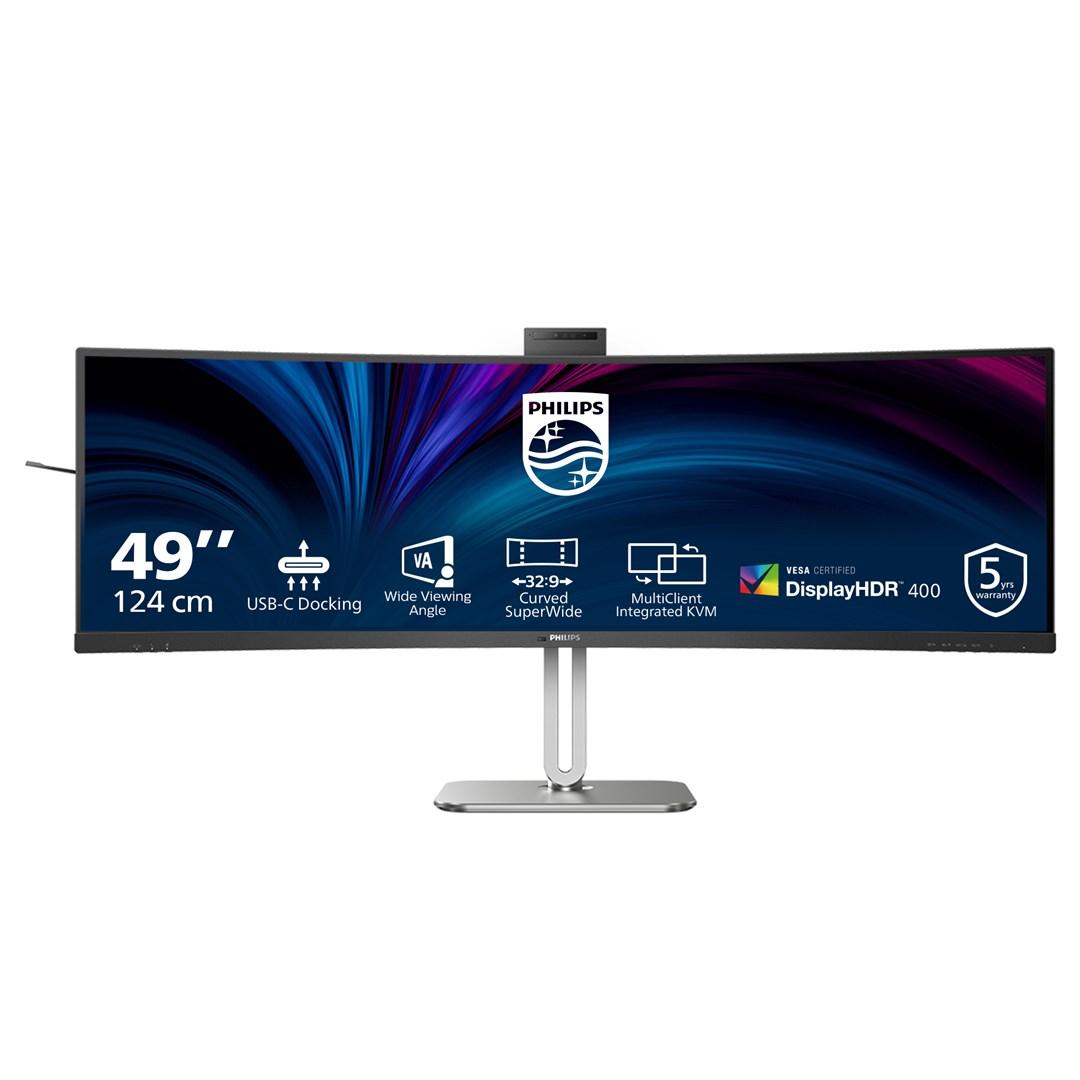 Philips 5000-serien 49B2U5900CH 49" buet Dual QHD skærm - USB-C, KVM, HDR400