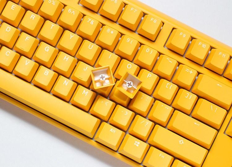 Ducky One 3 - Yellow gamingtastatur (USB, tysk layout) billede