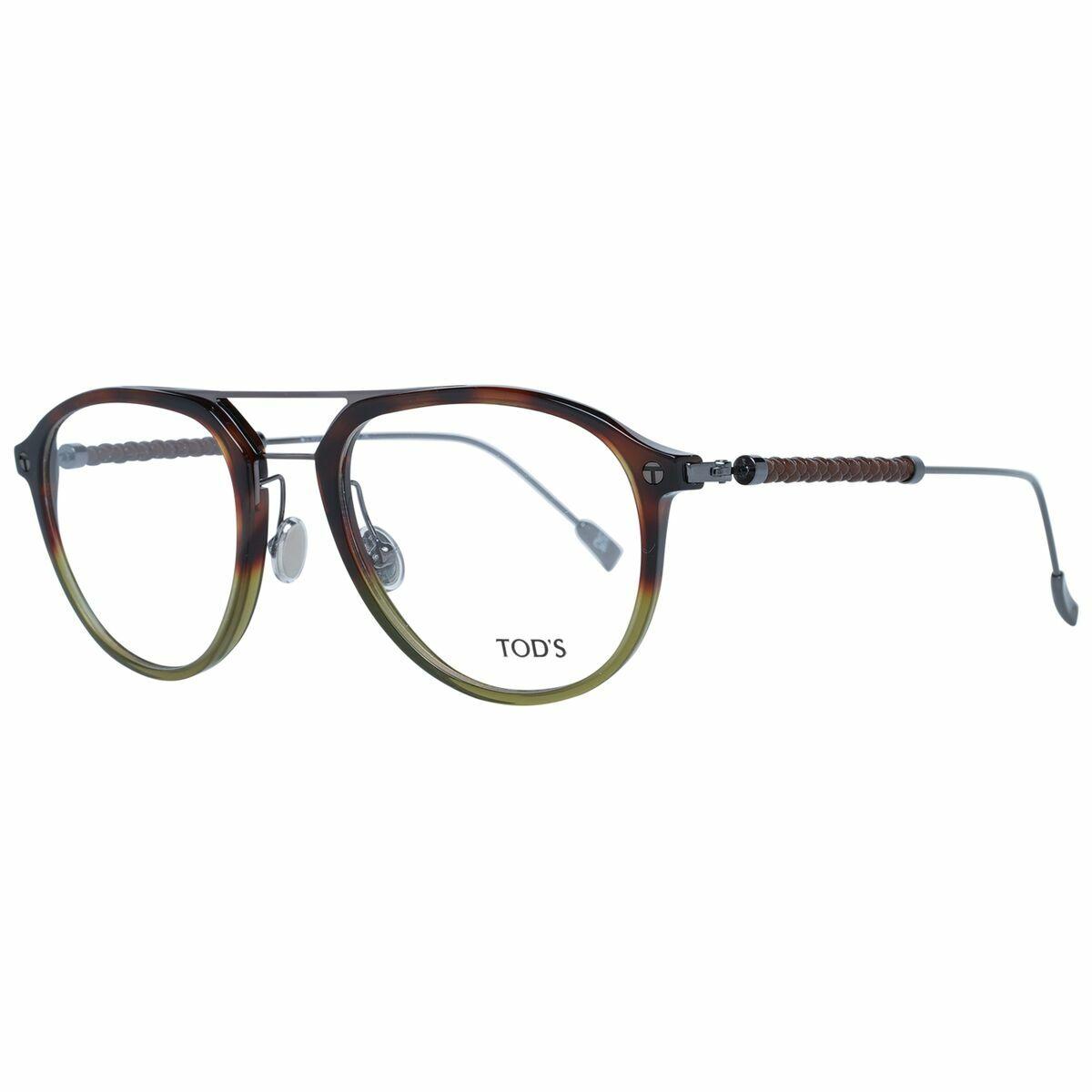 Tods TO5267-055-53 brillestel til mænd - acetat, 53 mm billede