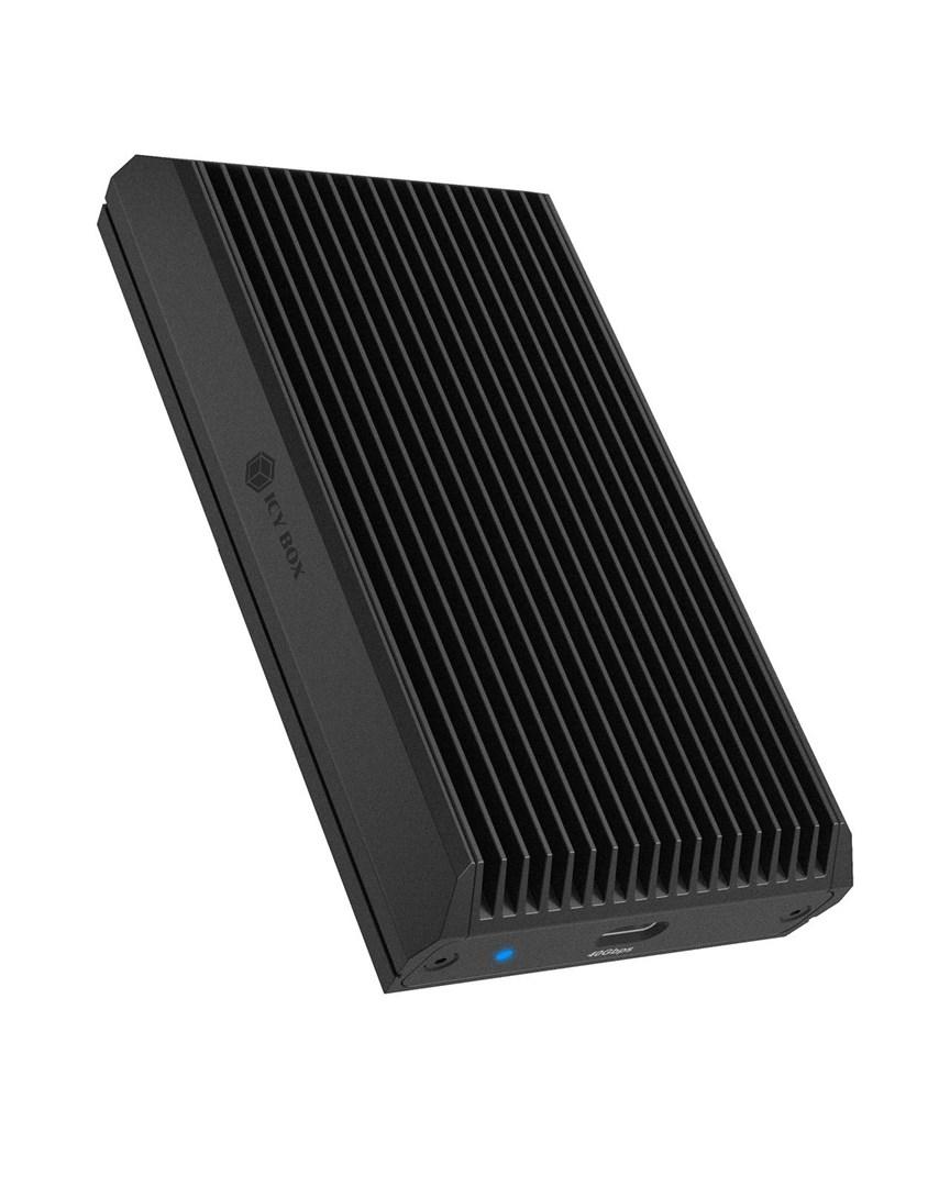 RAIDSONIC ICY BOX IB-1920M-C42 - M.2 NVMe SSD-kabinet, USB4 40 Gbit/s, sort billede