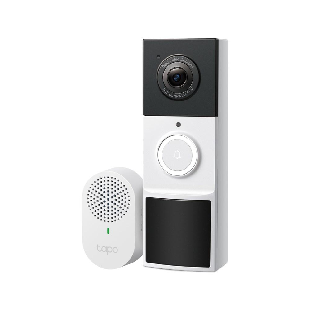 TP-Link Tapo D210 videoringeklokke med kamera + D100C klokke - trÃ¥dlÃ¸s, IP65, 2K 3 MP billede