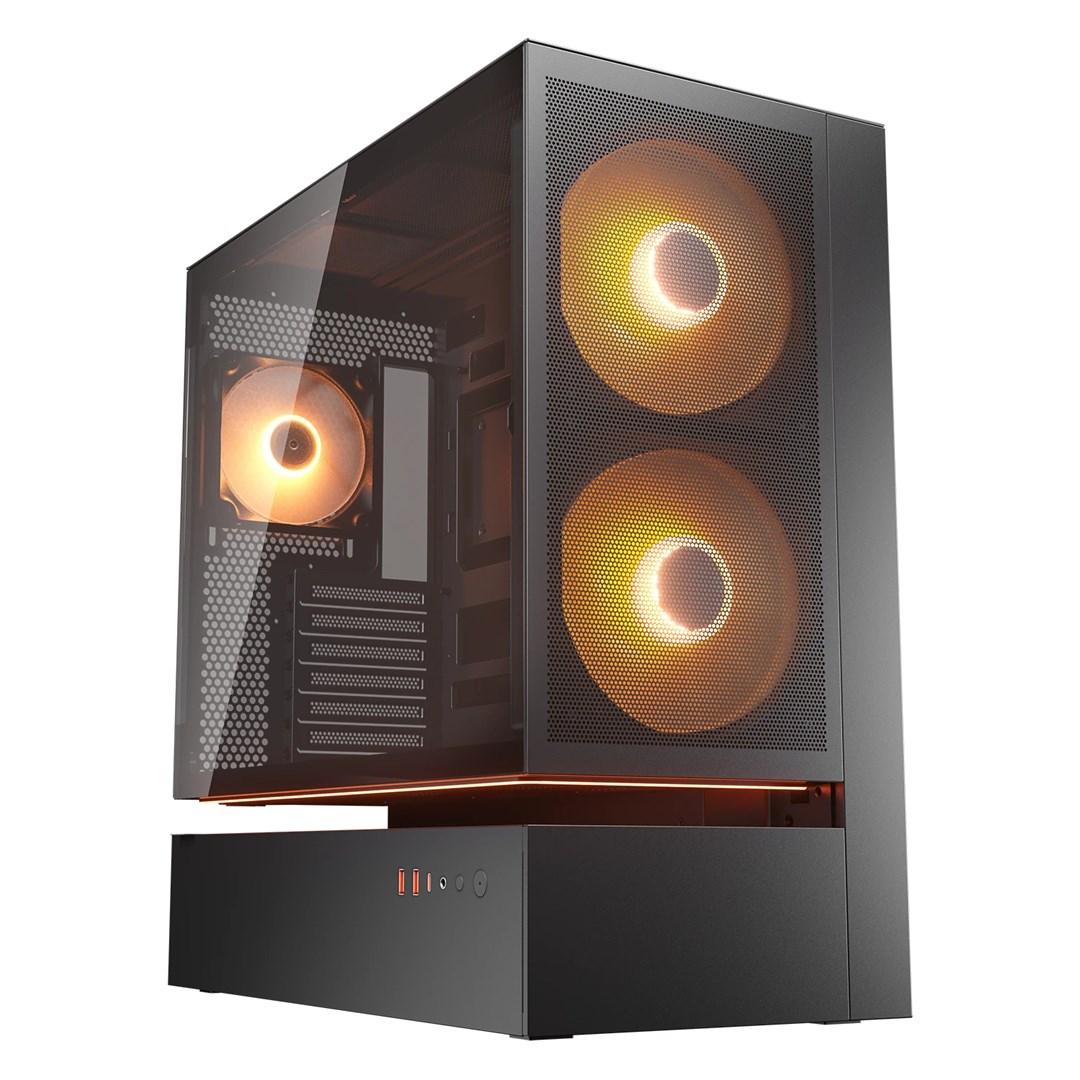 COUGAR CFV235 Midi Tower – ARGB mesh pc-kabinet, sort billede
