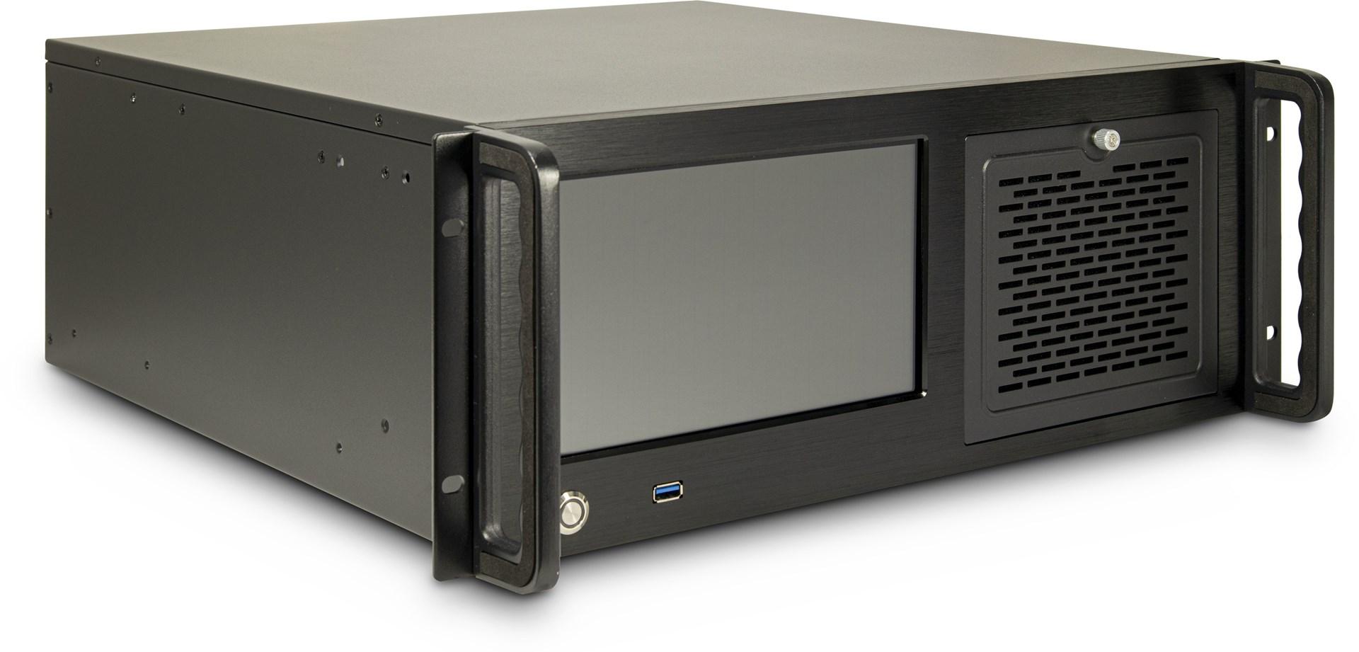 Inter-Tech 4U-4460 TFT rack-kabinet - sort, 4U