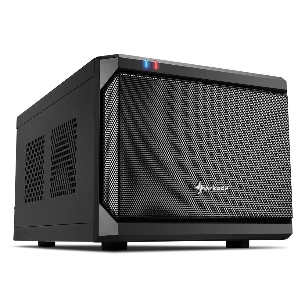 Sharkoon QB One - mini-ITX PC kabinet, sort