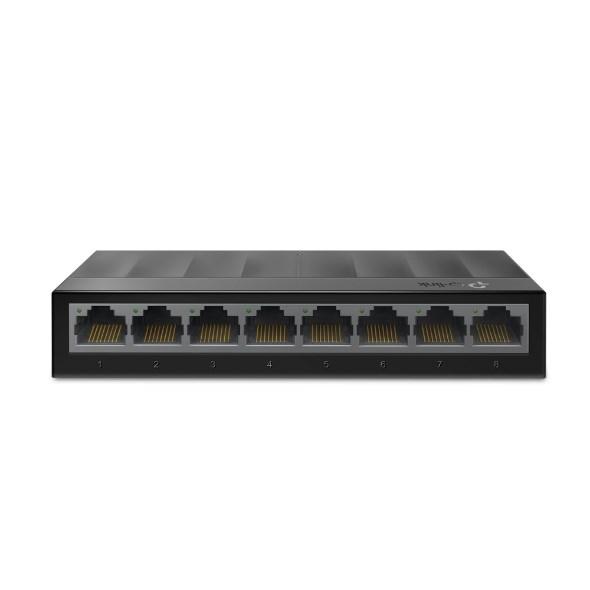 TP-Link TL-LS1008G – 8‑ports Gigabit desktop switch (10/100/1000) billede
