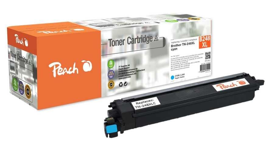 Peach tonerpatron cyan - kompatibel med Brother TN-248XLC (XL) billede