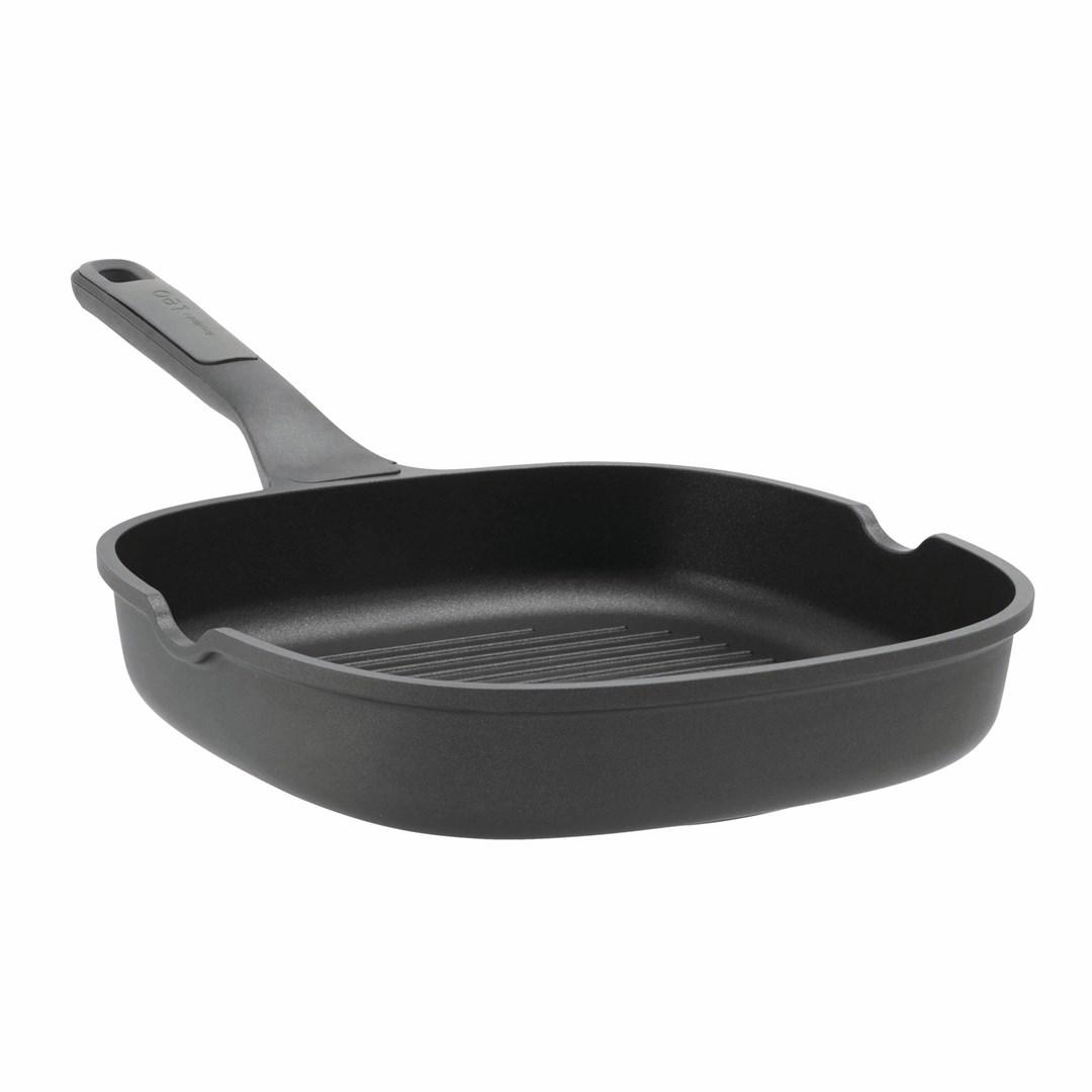 Berghoff Leo Stone+ grillpande, firkantet - sort, 2,1 l billede