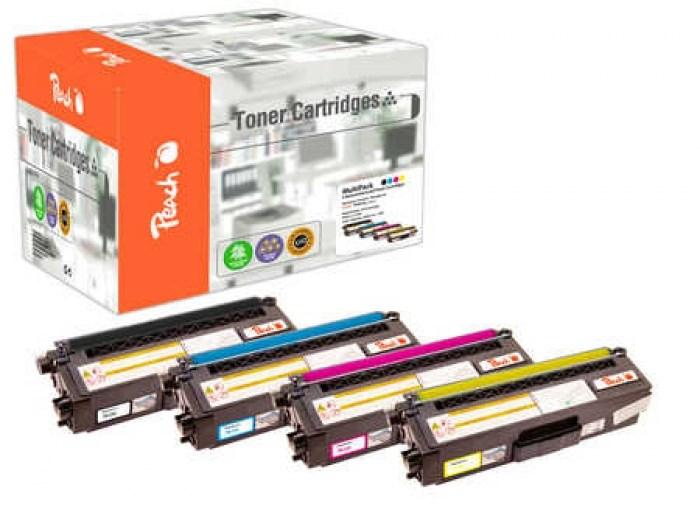 Peach TN-320 kompatibel toner - multipak (4 farver) billede