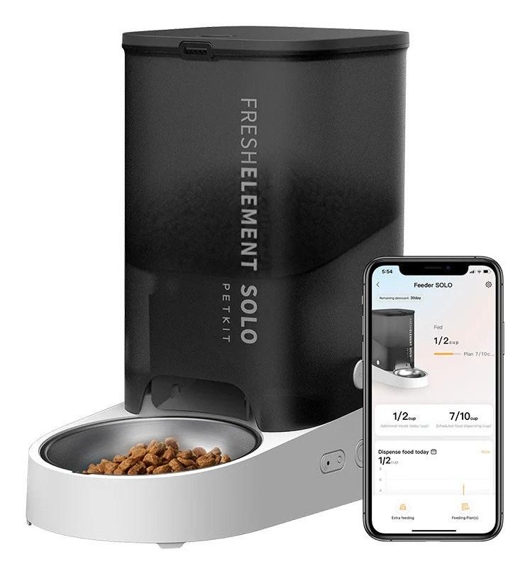 PETKIT Fresh Element Solo - automatisk foderautomat til hund/kat, grå (ABS) billede