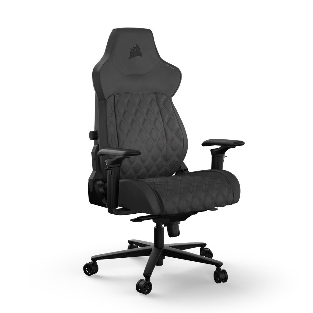 Corsair TC500 LUXE – gamer stol med polstret sæde, sort billede