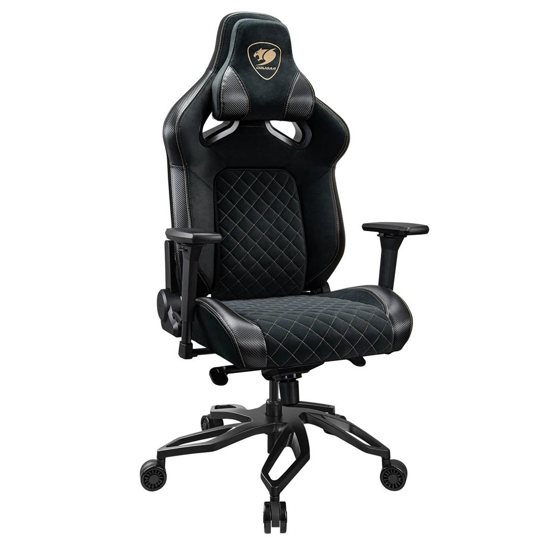 COUGAR Titan Pro V2 Gold F gamer-stol - sort billede