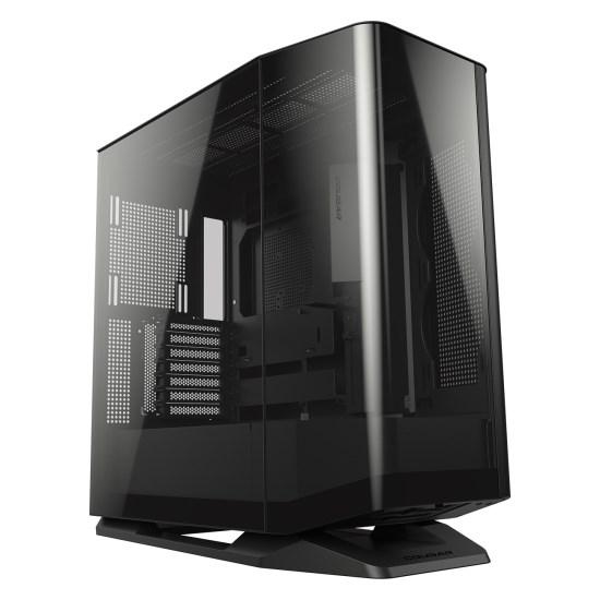 COUGAR FV270 midi tower kabinet - sort, hærdet glas billede