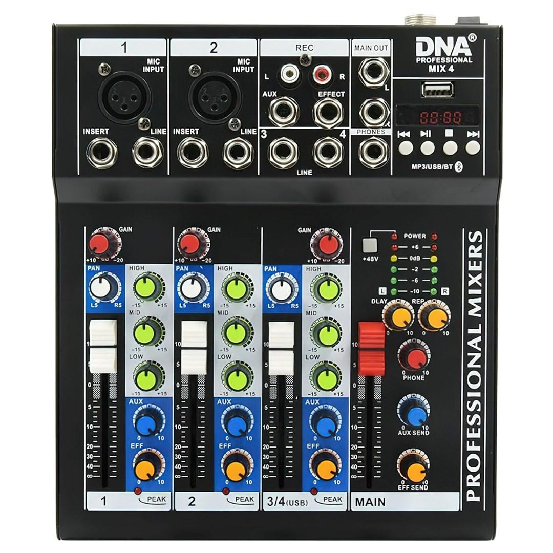 DNA Professional MIX 4 – analogt lydmikser med 4 kanaler billede