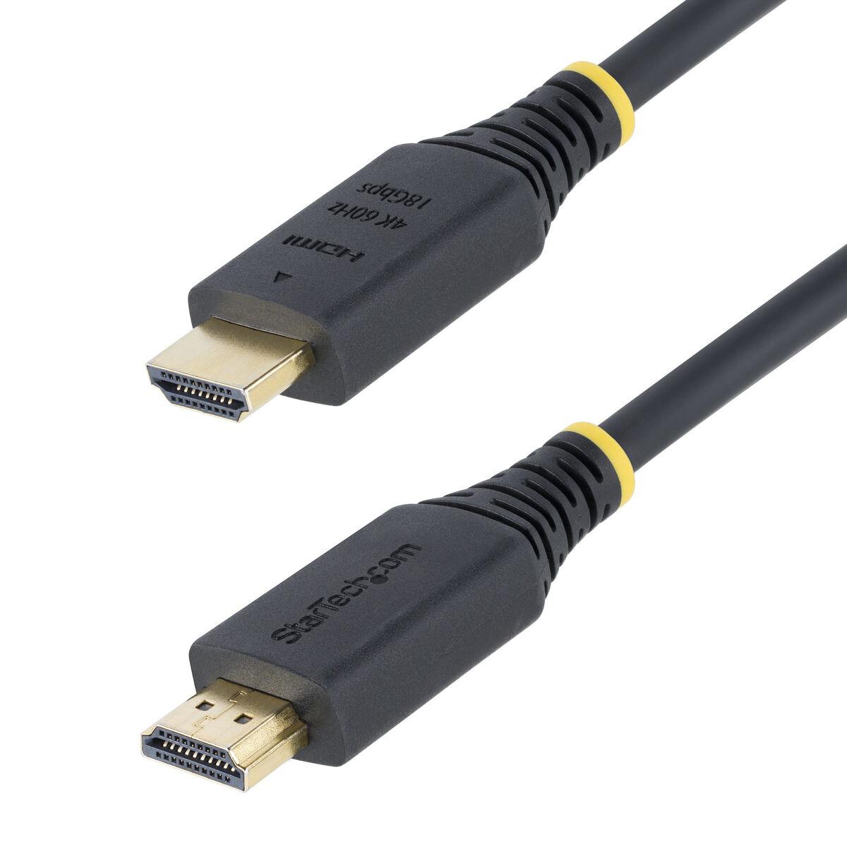 Startech HDMI2-CABLE-4K60-8F HDMI-kabel - 4K 60 Hz, 18 Gbit/s, sort billede