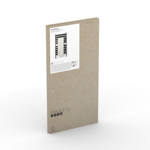 Towarall elektronisk håndklædetørrer - væg/gulv, 10 stænger, sort (OUTLET A)