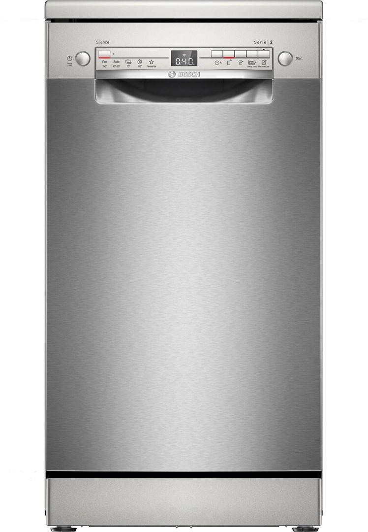 Bosch SPS2HKI02E opvaskemaskine 45 cm – fritstående, børstet stål