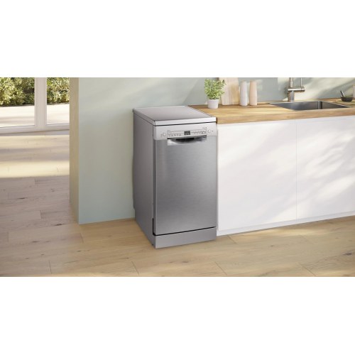 Bosch SPS2HKI02E opvaskemaskine 45 cm – fritstående, børstet stål