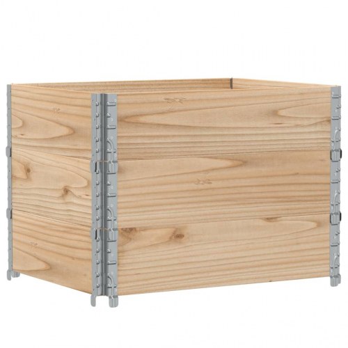 Plantekasse i massivt fyrretræ 80 x 60 x 60,5 cm