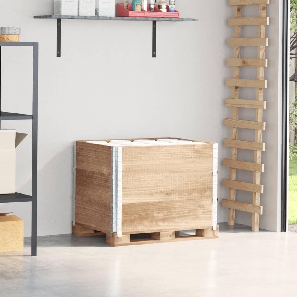 Pallerammer 3 stk. 80x60 cm massivt fyrretræ billede