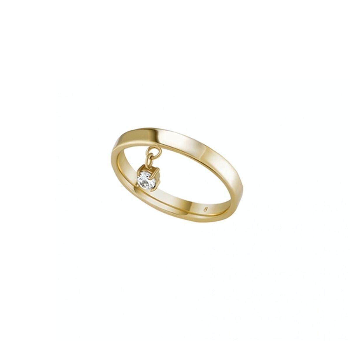 One Jewels OJCR03Y-8 ring til kvinder - gylden, str. 8 billede