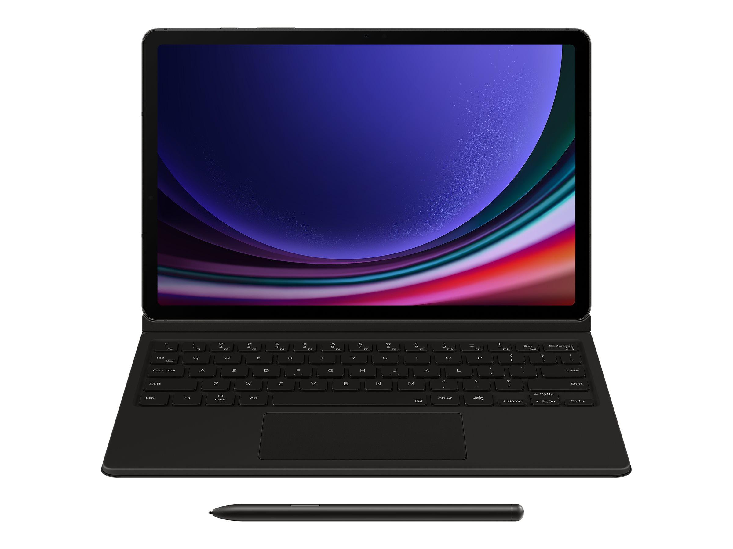 Samsung EF-DX725 tastatur-cover med touchpad – Bluetooth/POGO – sort billede