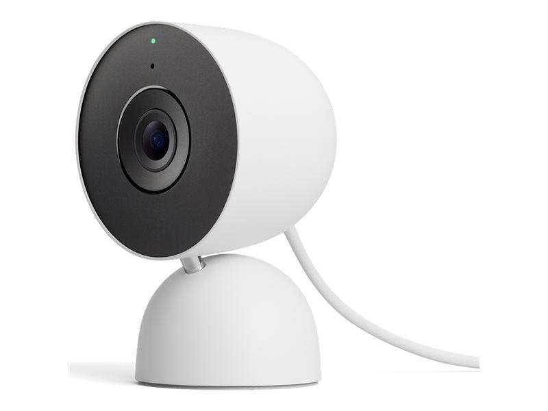 Google Nest Cam (3. gen) - indendørs 2K netværksovervågningskamera, hvid