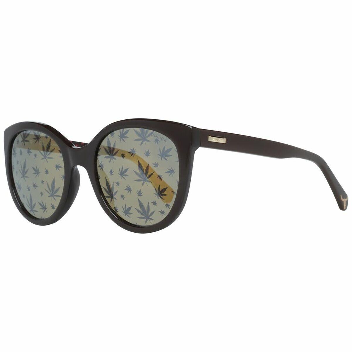 Police SPL408E546XKL - solbriller til kvinder, brun/sort acetat, ø54 mm billede