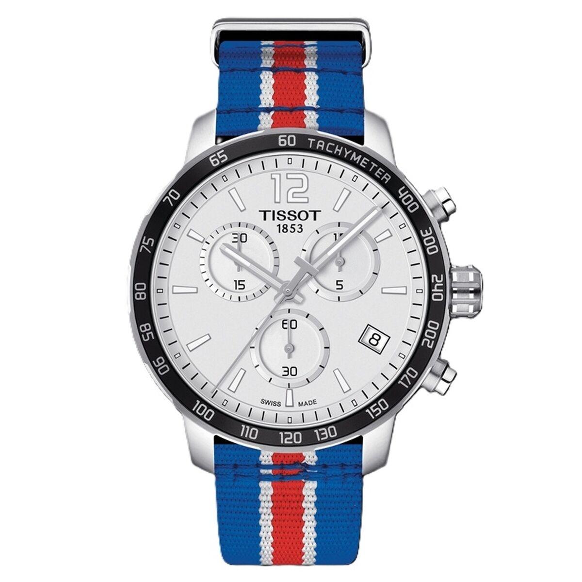 Tissot Quickster herreur - NBA Philadelphia 76ers, 42 mm, blå nylonrem billede