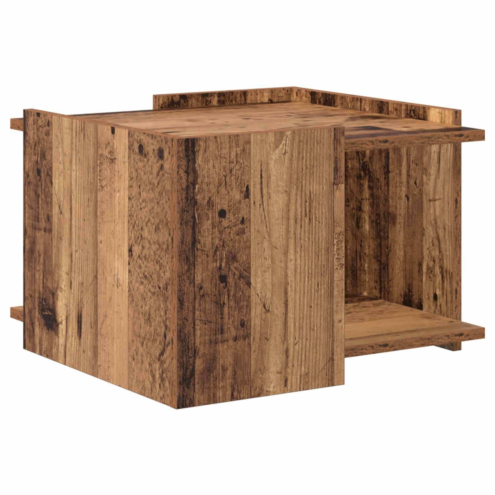 Sofabord Gammelt træ 50,5 x 50 x 33 cm Konstrueret træ billede