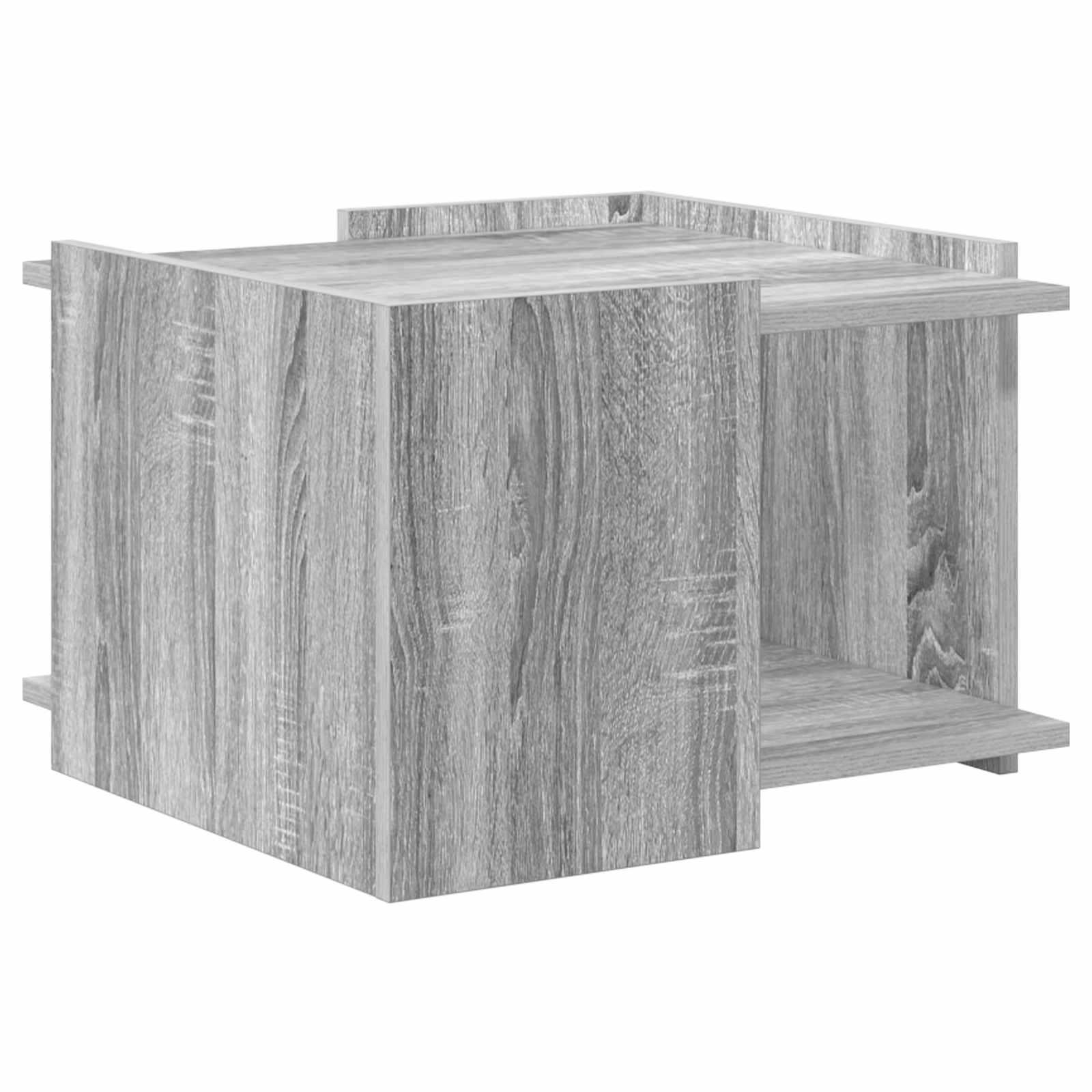 Sofabord Grå sonoma-eg 50,5 x 50 x 33 cm Konstrueret træ billede