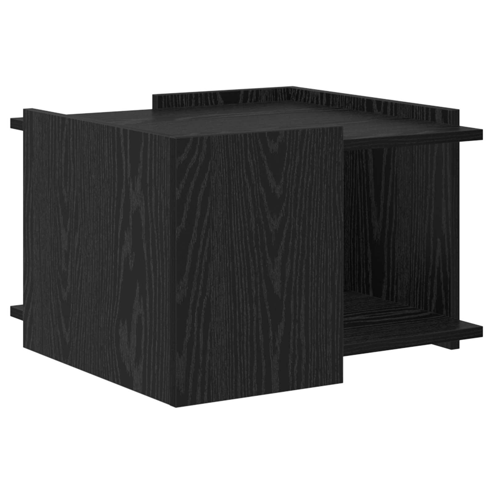 Sofabord Sort eg 50,5 x 50 x 33 cm Konstrueret træ billede