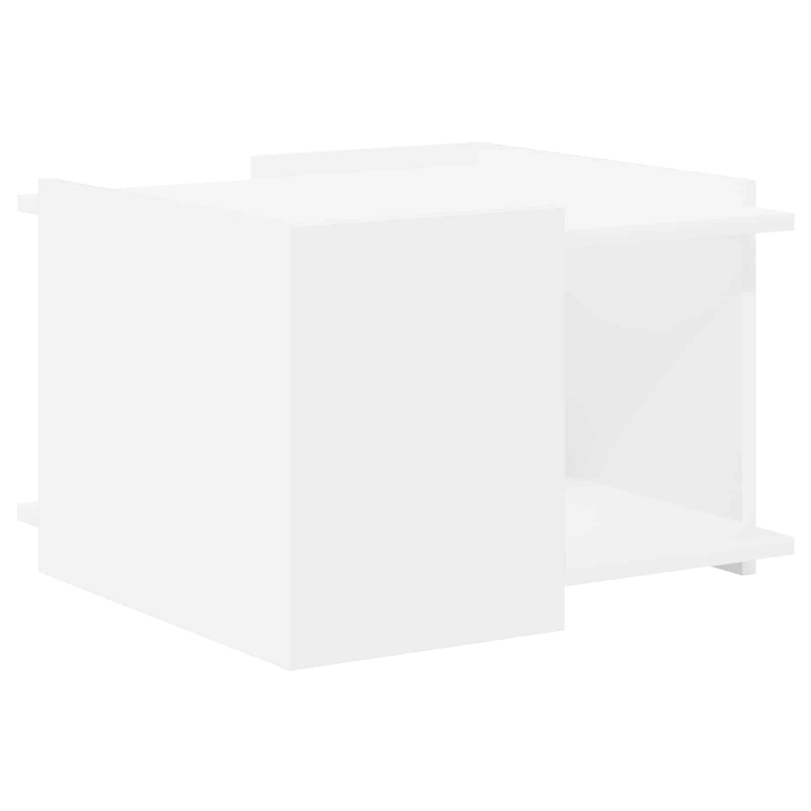 Sofabord Hvid 50,5 x 50 x 33 cm Konstrueret træ billede
