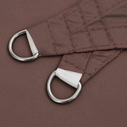 Solsejl til terrasse - brun 6 × 2 m i polyester oxford